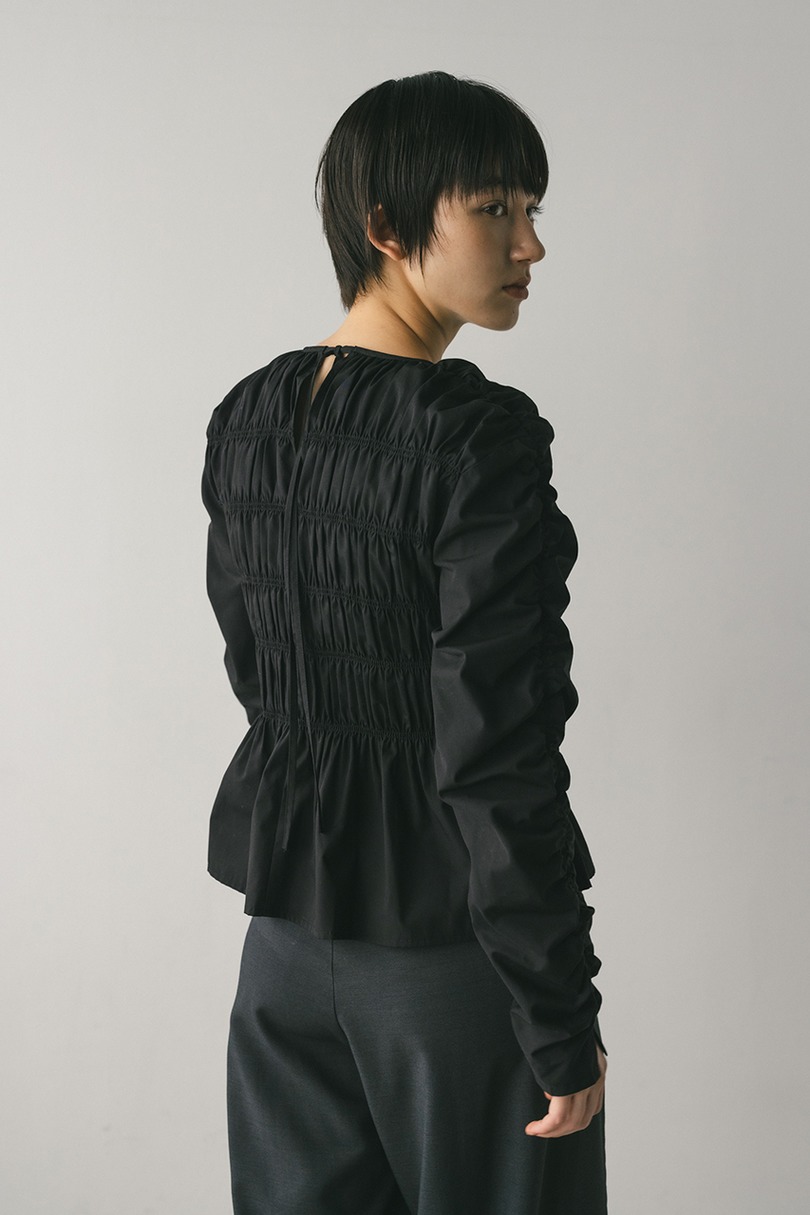 シャーリングブラウス 詳細画像 BLK 8