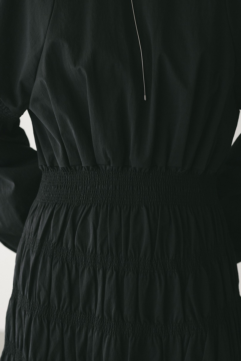 シャーリングフォルムワンピース 詳細画像 BLK 5
