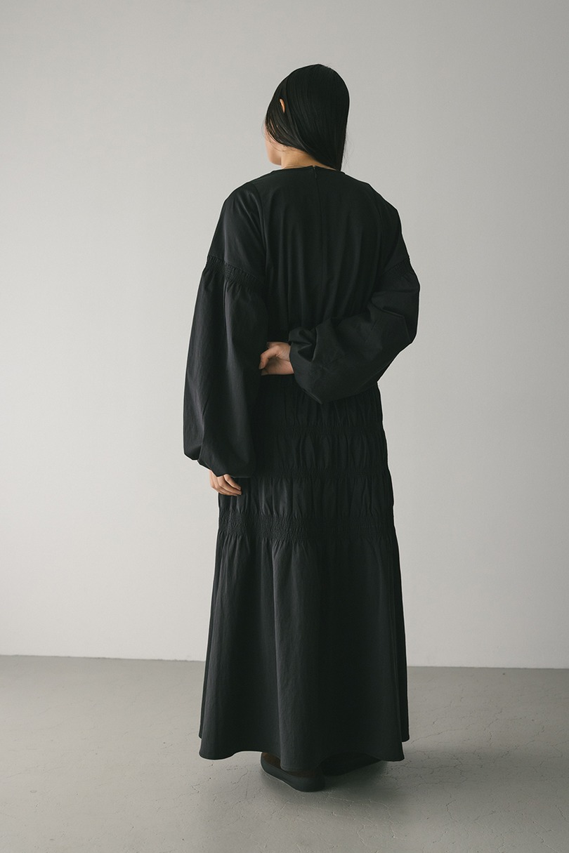 シャーリングフォルムワンピース 詳細画像 BLK 7