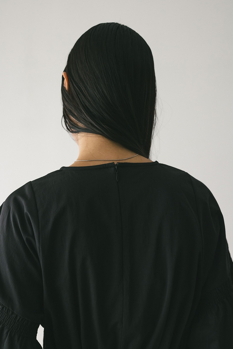 シャーリングフォルムワンピース 詳細画像 BLK 8