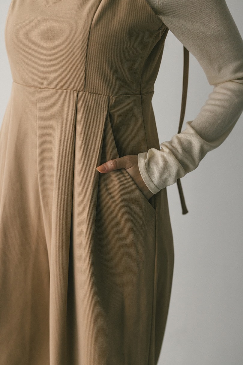 ワイドタックベロアロンパース 詳細画像 BEG 4