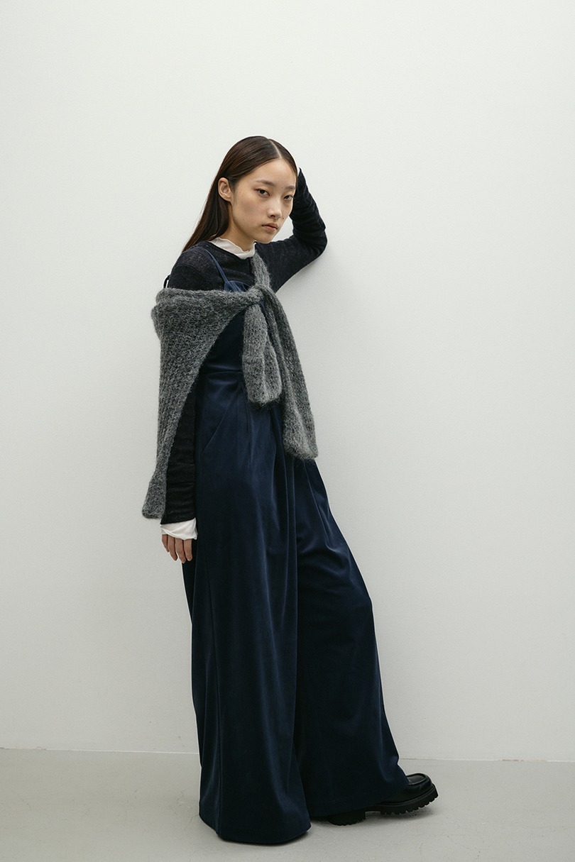 ワイドタックベロアロンパース 詳細画像 NVY 3