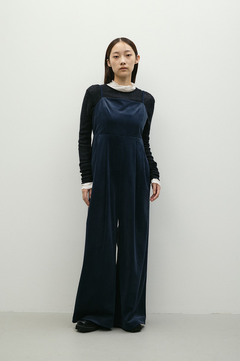 ワイドタックベロアロンパース 詳細画像 NVY 6