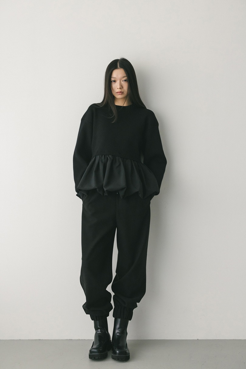 ヘムバルーンニットトップ