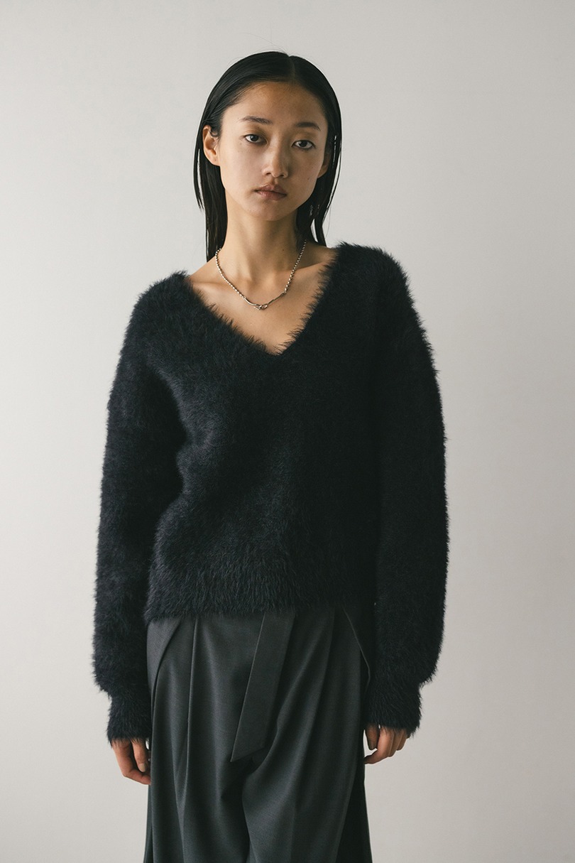 2WAYシャギーニット 詳細画像 BLK 2