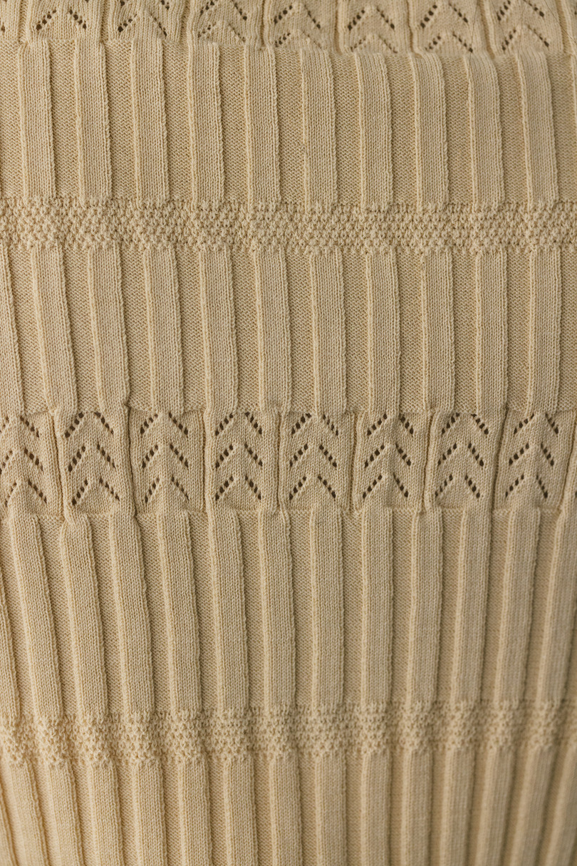 アイレットリブニットポロ 詳細画像 BEG 7