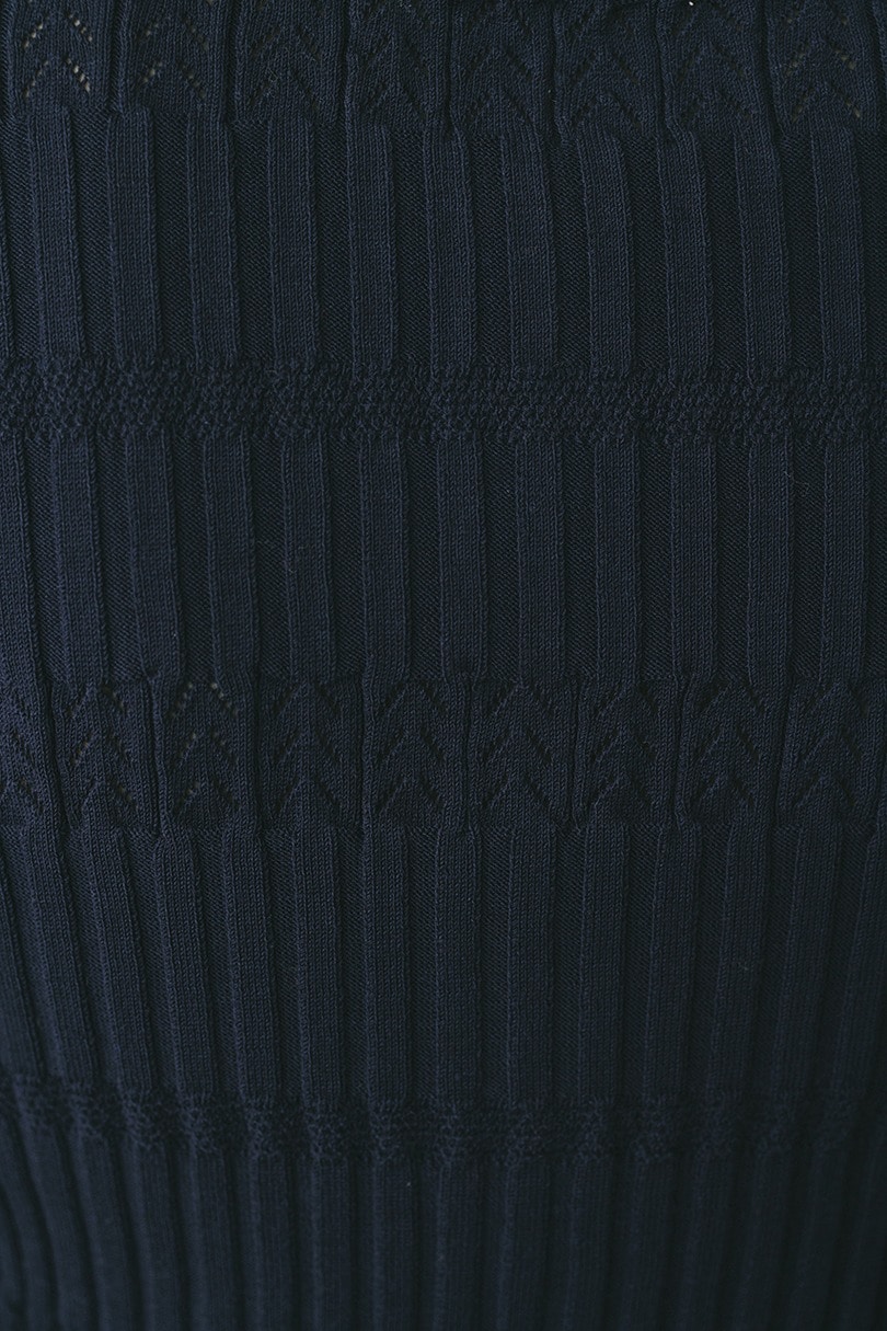 アイレットリブニットポロ 詳細画像 NVY 10