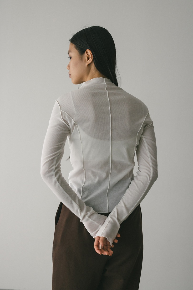 アウトシームカットトップ 詳細画像 WHT 6