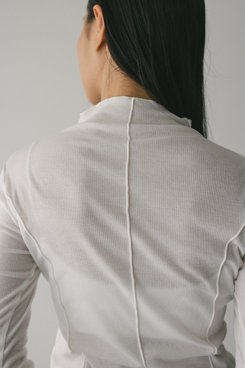 アウトシームカットトップ 詳細画像 WHT 7