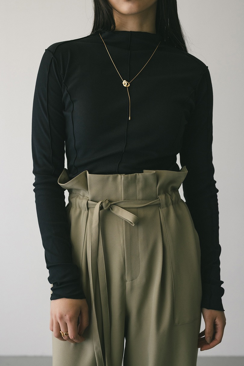 アウトシームカットトップ 詳細画像 BLK 2