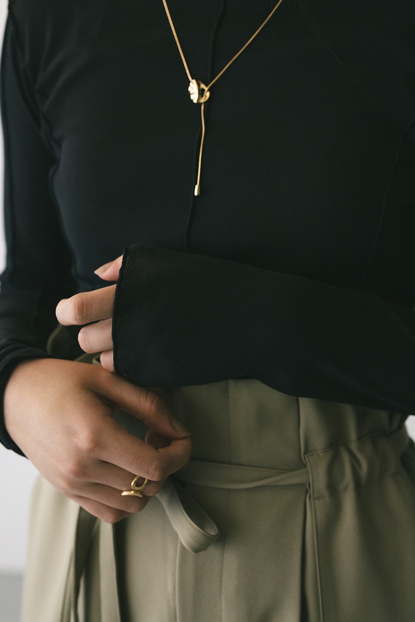 アウトシームカットトップ 詳細画像 BLK 4