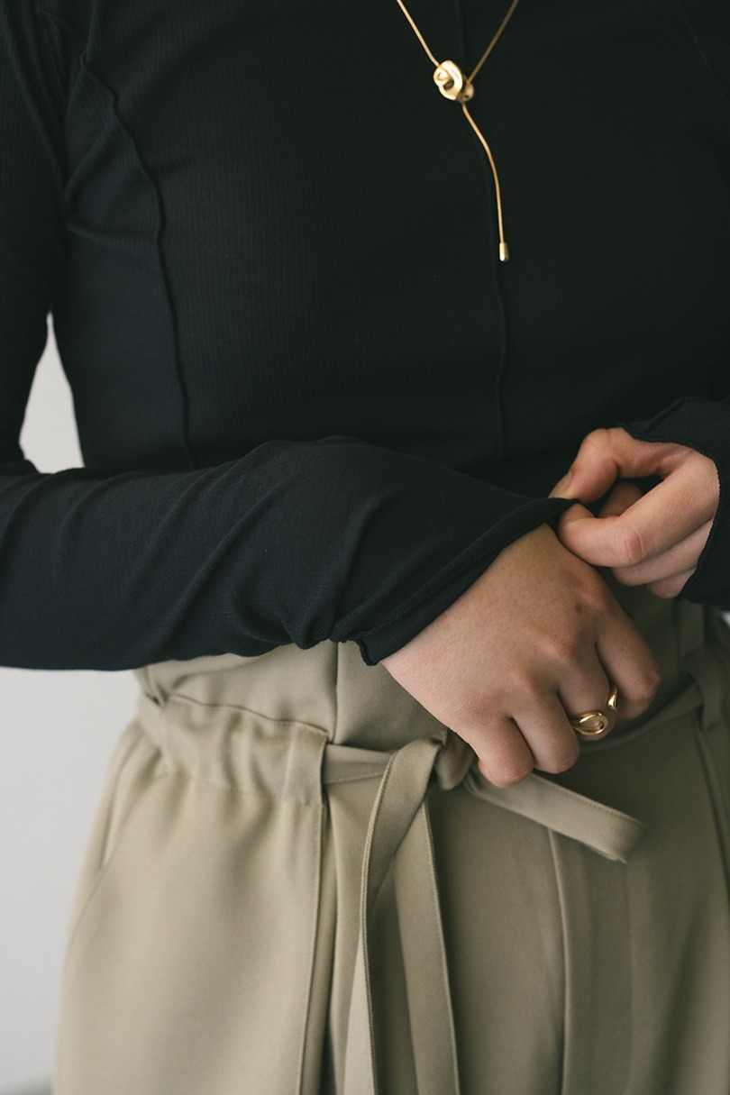 アウトシームカットトップ 詳細画像 BLK 5