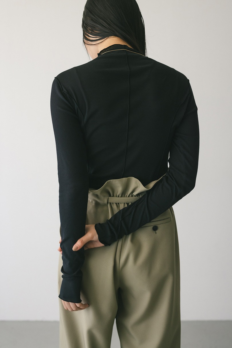 アウトシームカットトップ 詳細画像 BLK 6