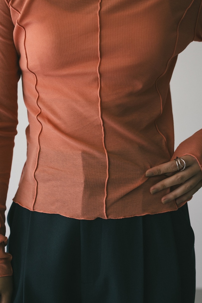 アウトシームカットトップ 詳細画像 PNK 5