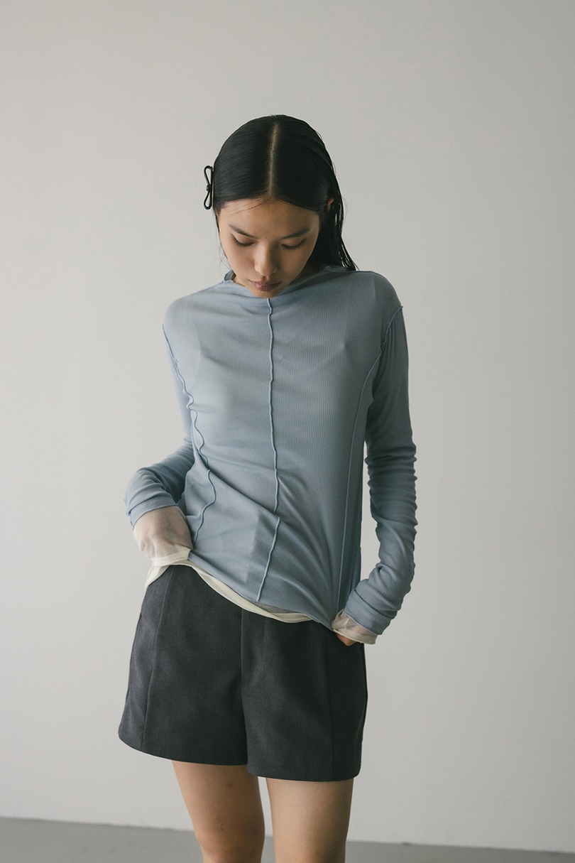 アウトシームカットトップ