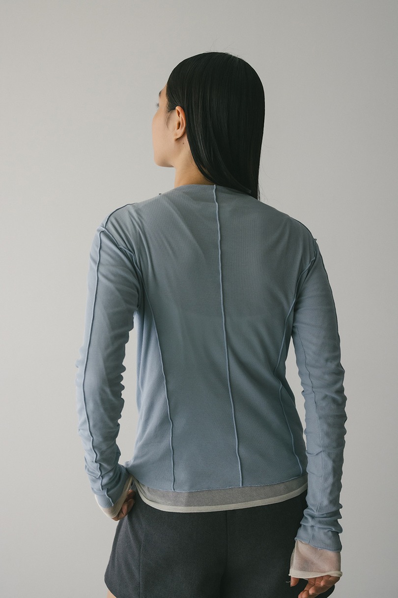 アウトシームカットトップ 詳細画像 SAX 6