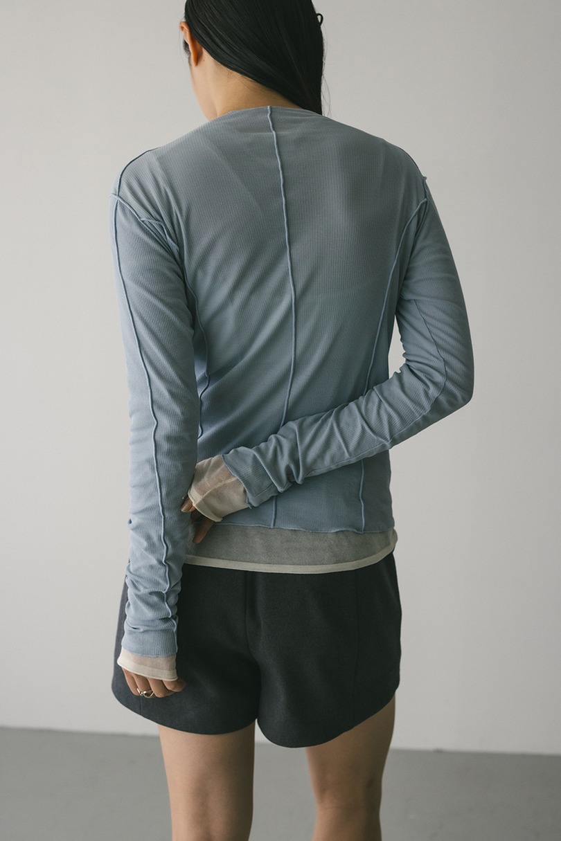 アウトシームカットトップ 詳細画像 SAX 7