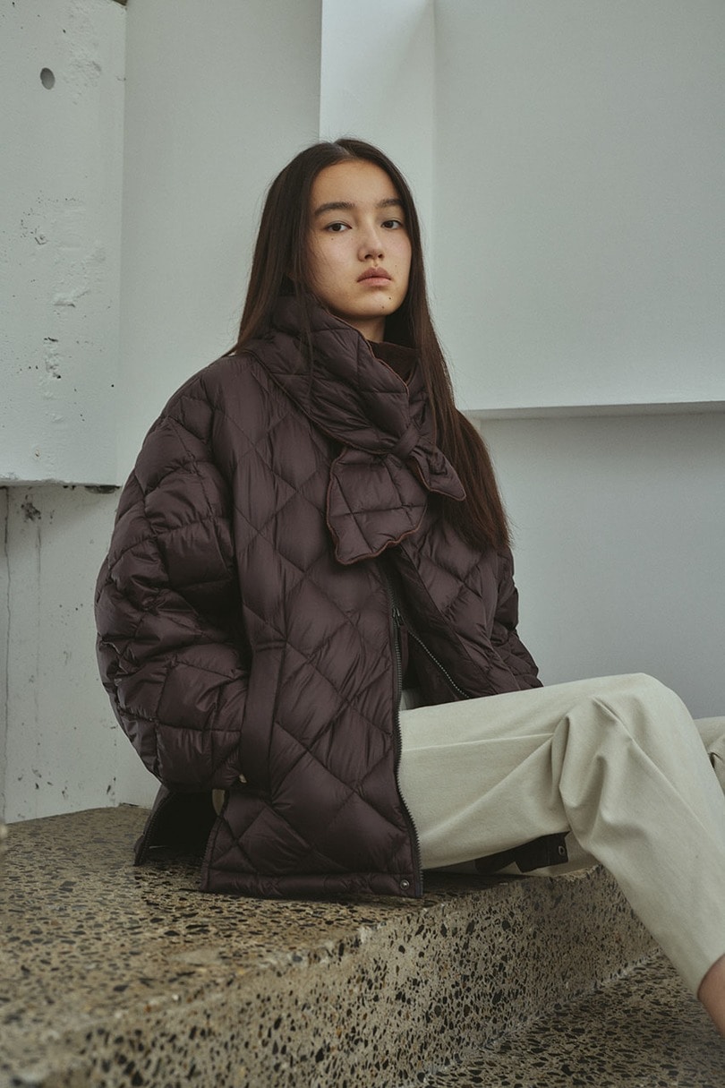 【別注】TAIONダウンスカーフマフラー 詳細画像 BRN 2