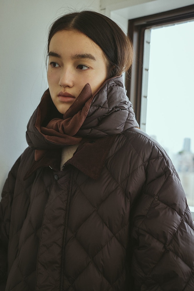 【別注】TAIONダウンスカーフマフラー 詳細画像 BRN 3