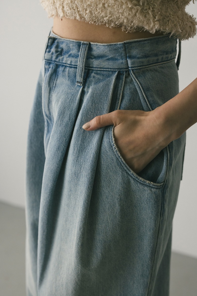 タックワイドルーズデニム 詳細画像 L/BLU 12