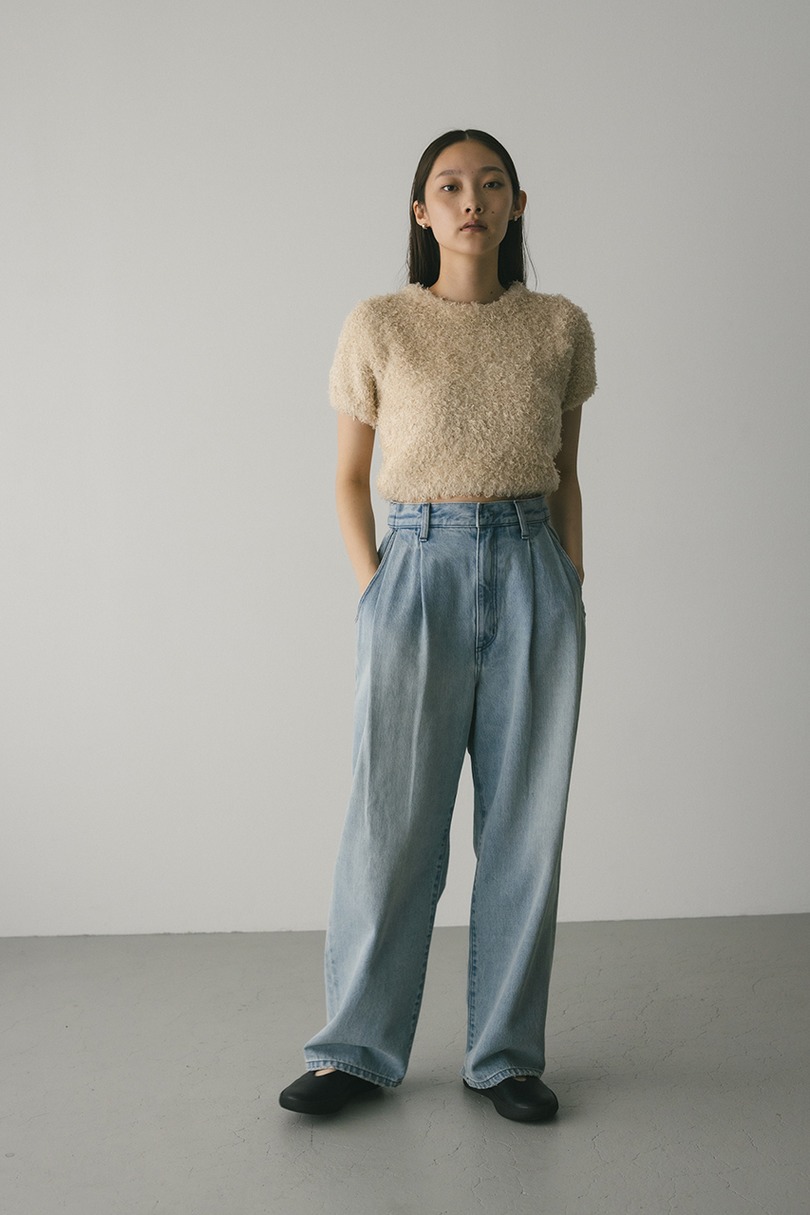 タックワイドルーズデニム 詳細画像 L/BLU 2