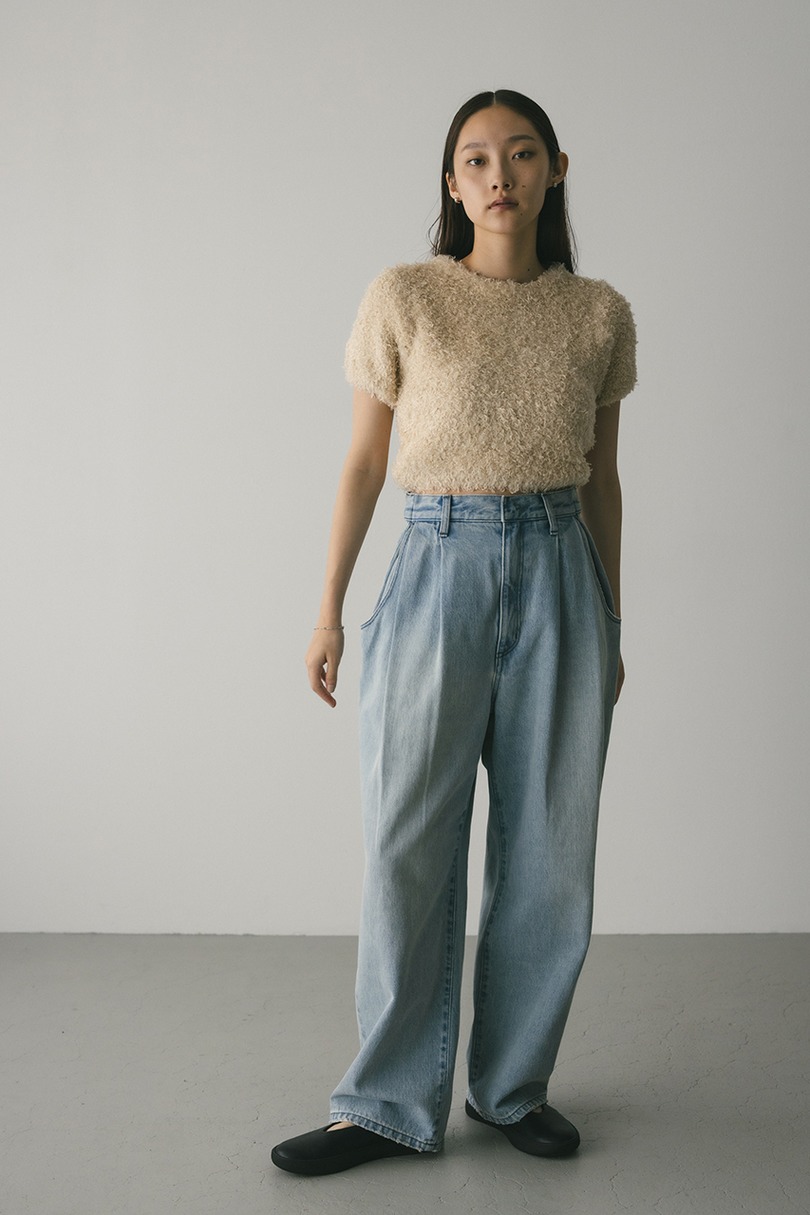 タックワイドルーズデニム 詳細画像 L/BLU 3