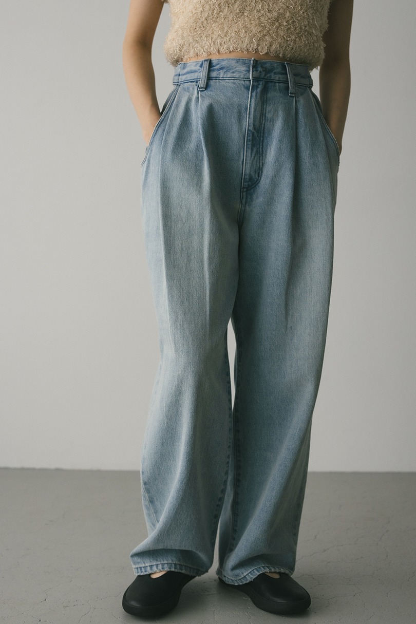 タックワイドルーズデニム 詳細画像 L/BLU 4