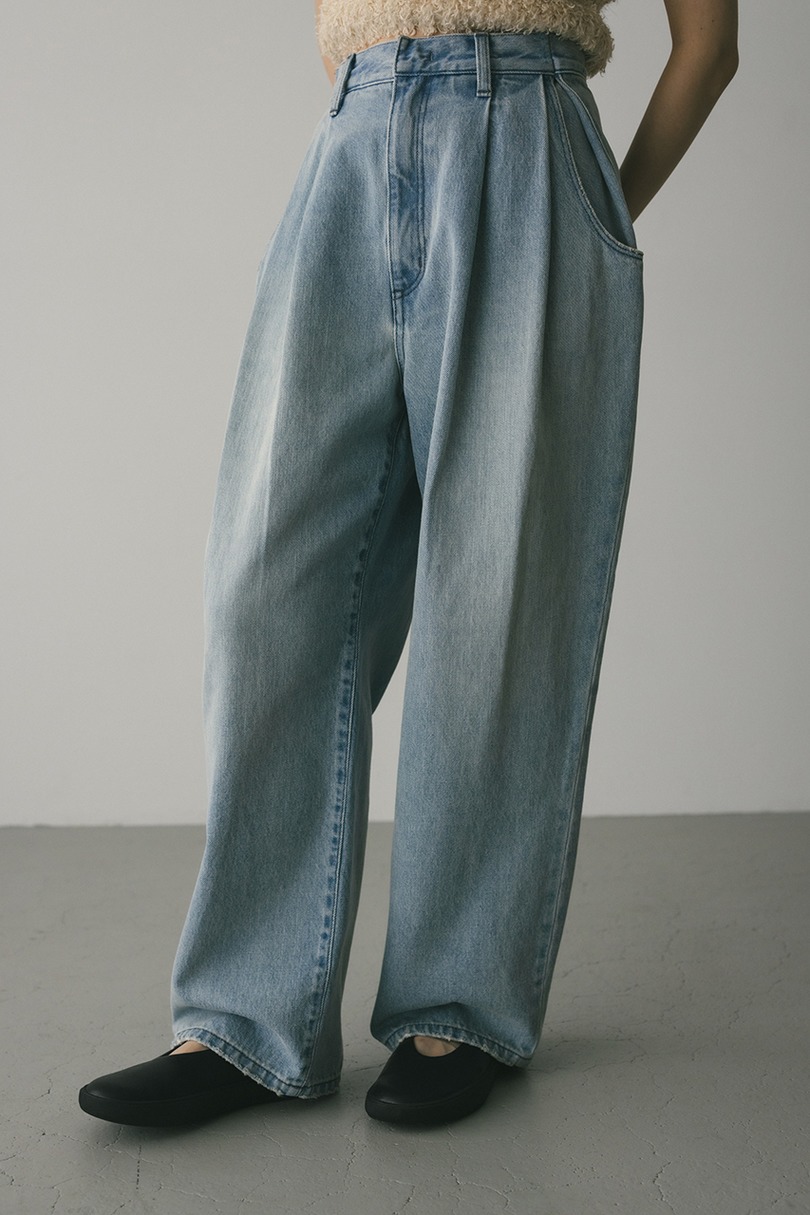タックワイドルーズデニム 詳細画像 L/BLU 6