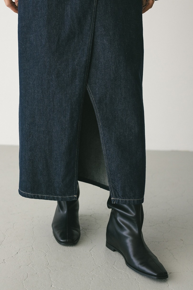 ラップデザインデニムスカート 詳細画像 IDG 8