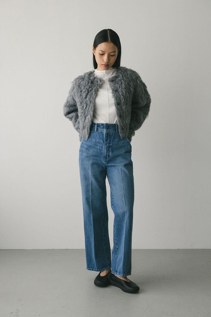 センタープレスストレートデニム 詳細画像 L/BLU 2