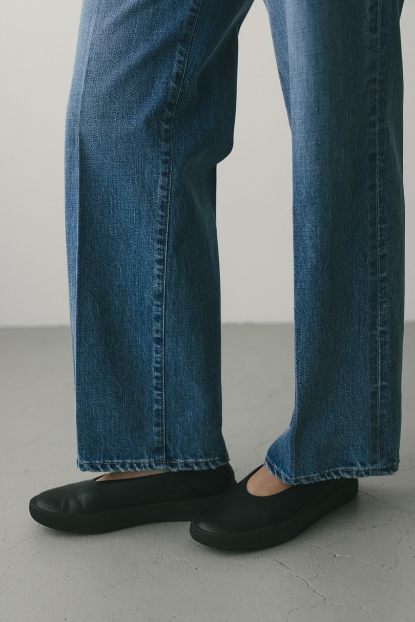 センタープレスストレートデニム 詳細画像 L/BLU 5