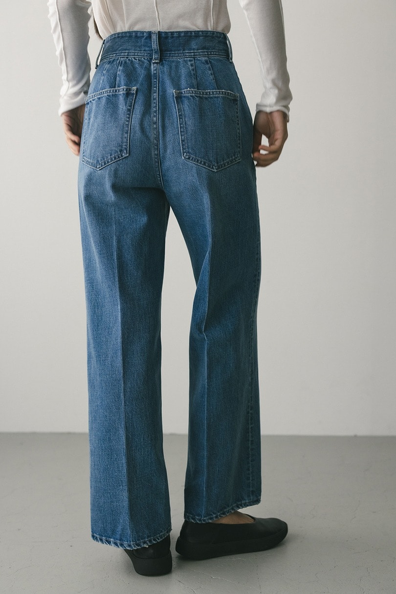 センタープレスストレートデニム 詳細画像 L/BLU 6