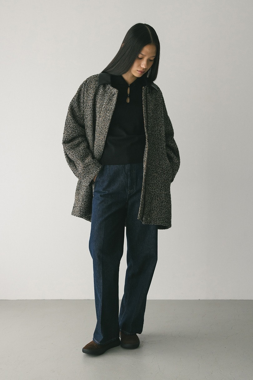 センタープレスストレートデニム 詳細画像 IDG 2