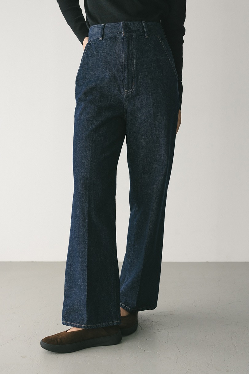 センタープレスストレートデニム 詳細画像 IDG 4