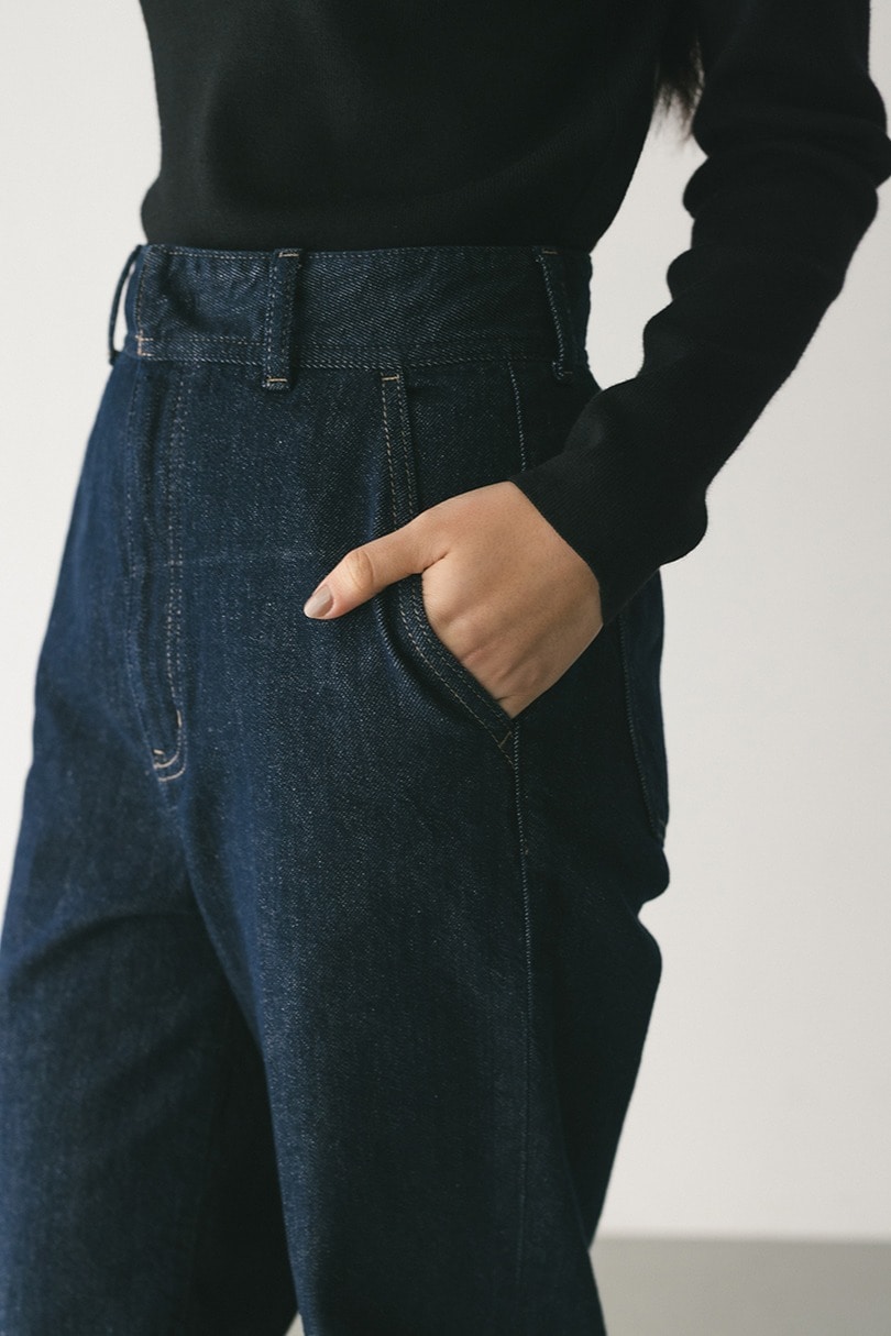 センタープレスストレートデニム 詳細画像 IDG 7