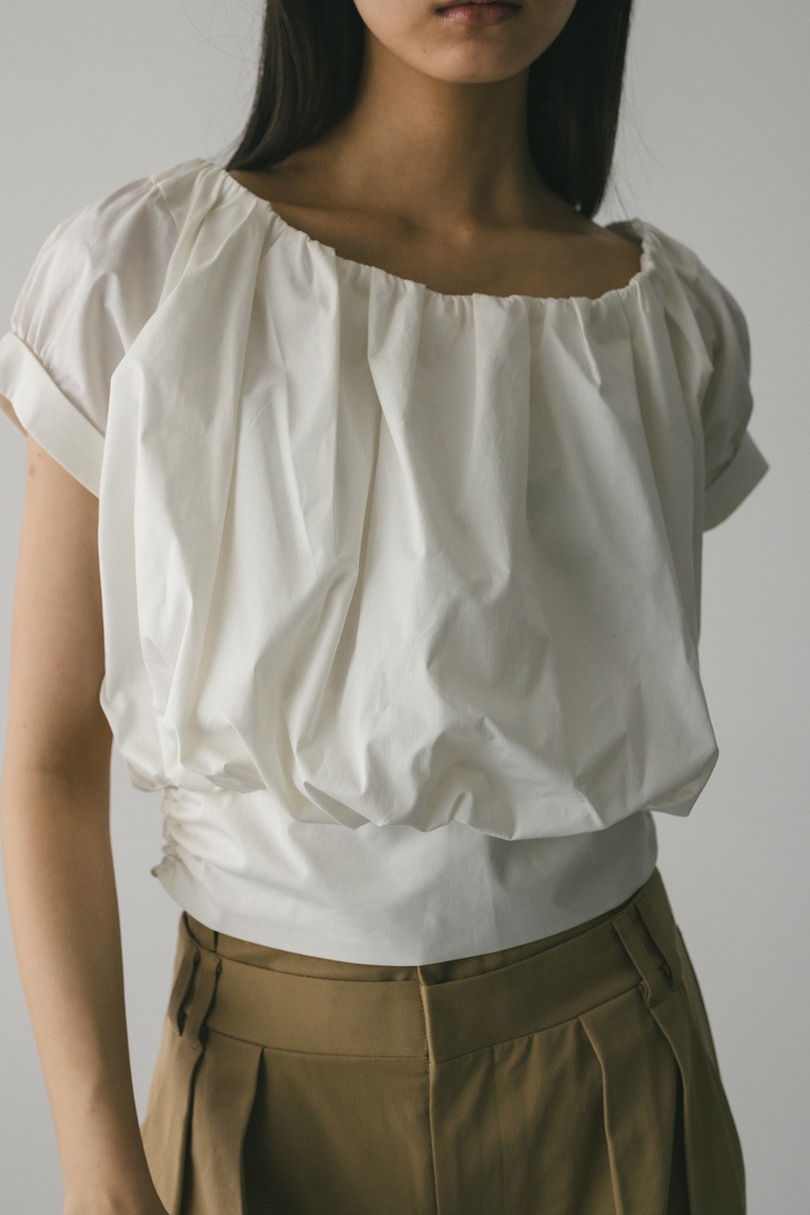 ショルダーギャザートップ 詳細画像 WHT 4