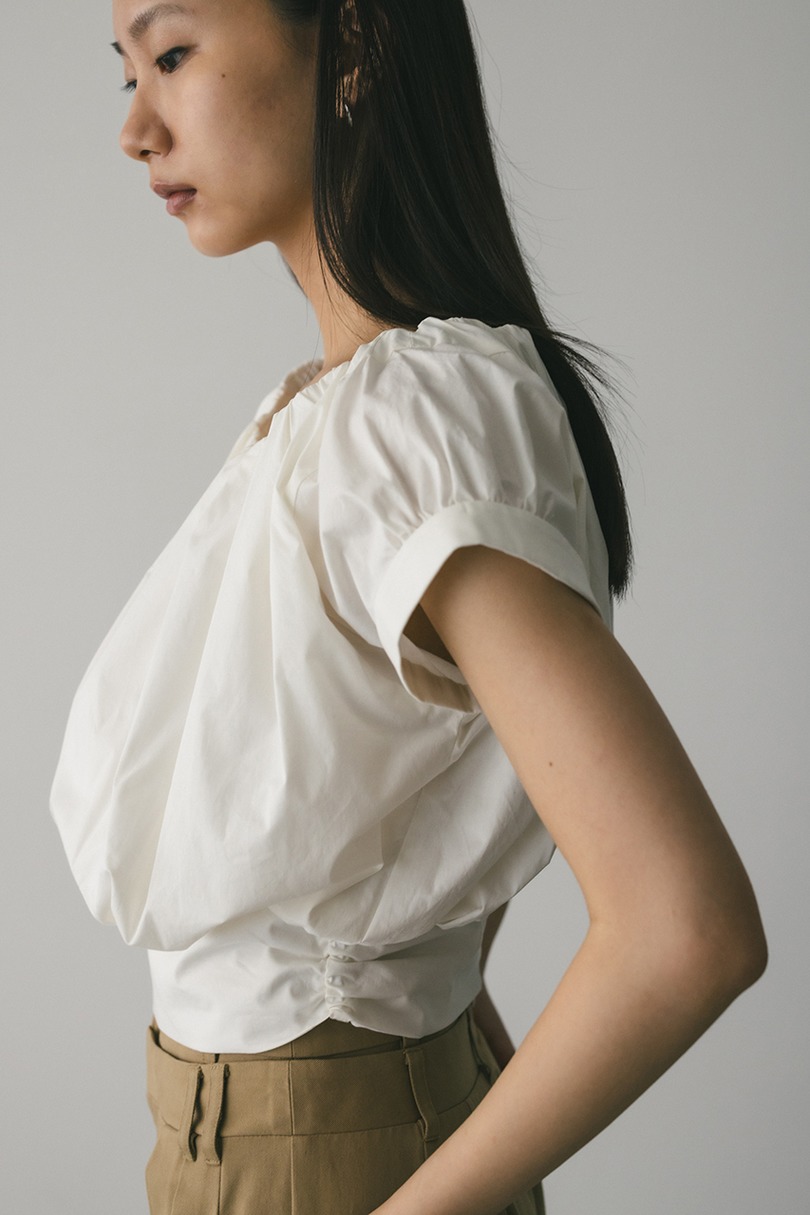 ショルダーギャザートップ 詳細画像 WHT 7