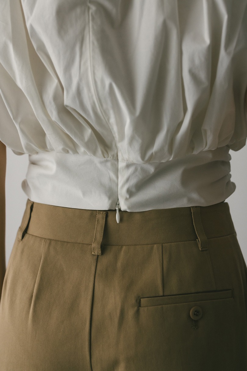 ショルダーギャザートップ 詳細画像 WHT 9