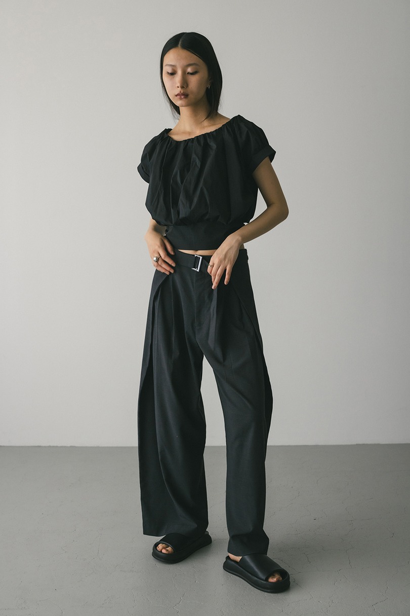 ショルダーギャザートップ 詳細画像 BLK 3