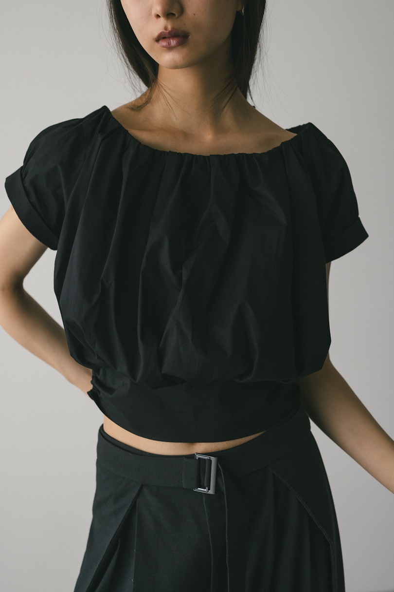 ショルダーギャザートップ 詳細画像 BLK 5