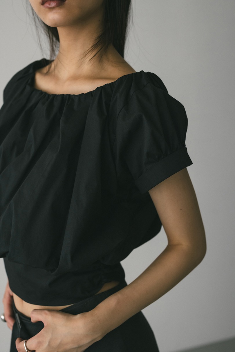 ショルダーギャザートップ 詳細画像 BLK 7