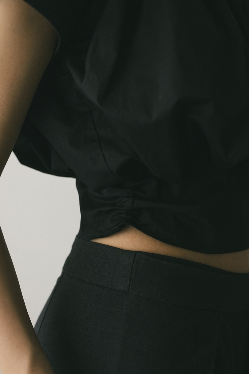 ショルダーギャザートップ 詳細画像 BLK 8