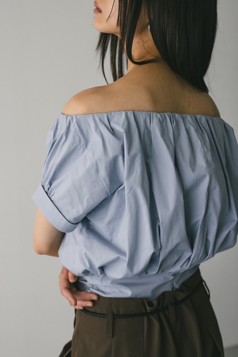 ショルダーギャザートップ 詳細画像 SAX 10