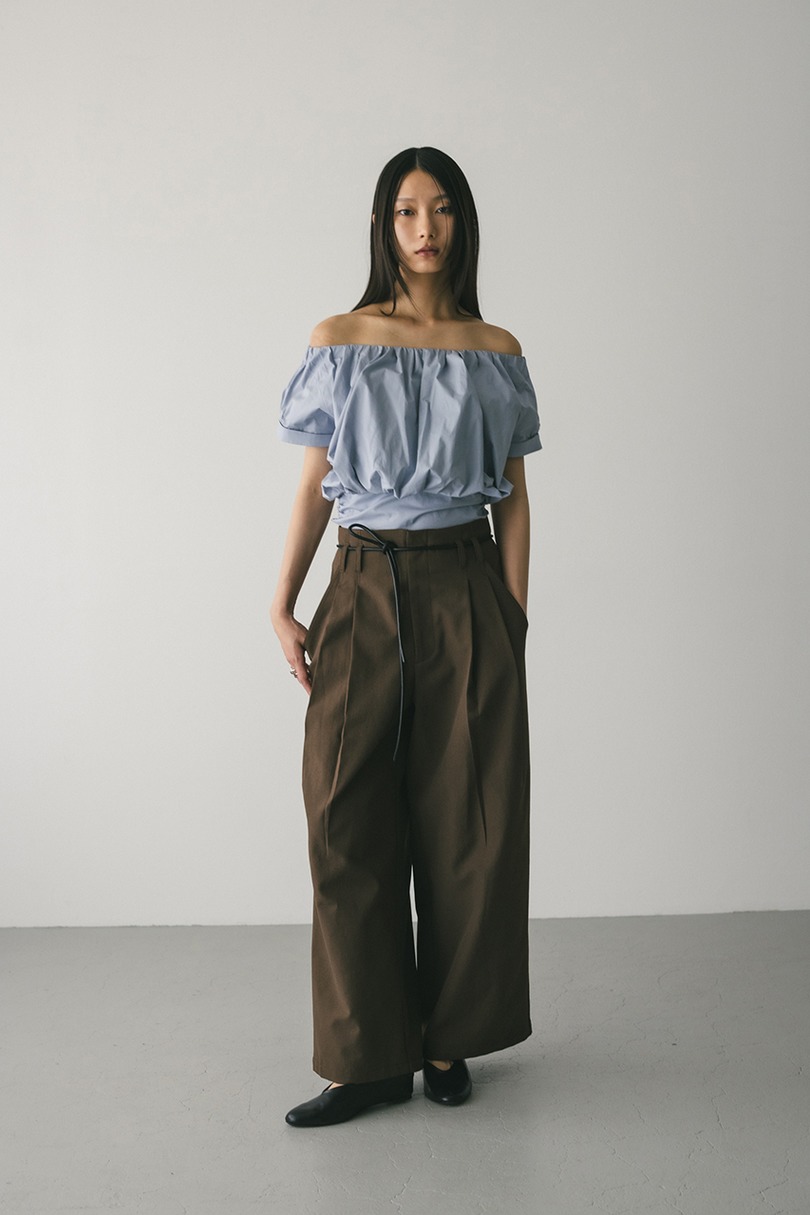 ショルダーギャザートップ 詳細画像 SAX 2