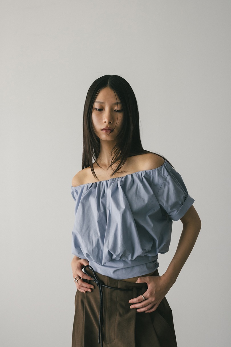 ショルダーギャザートップ 詳細画像 SAX 3