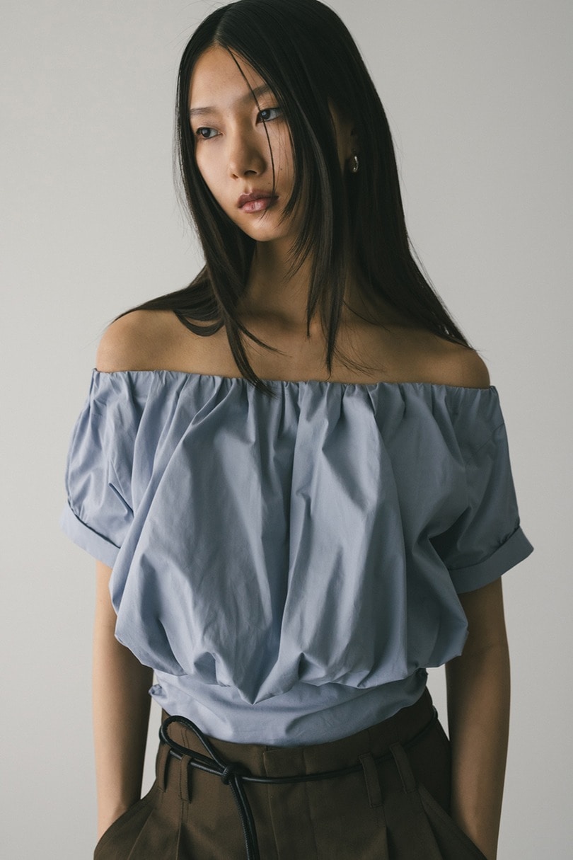 ショルダーギャザートップ 詳細画像 SAX 4