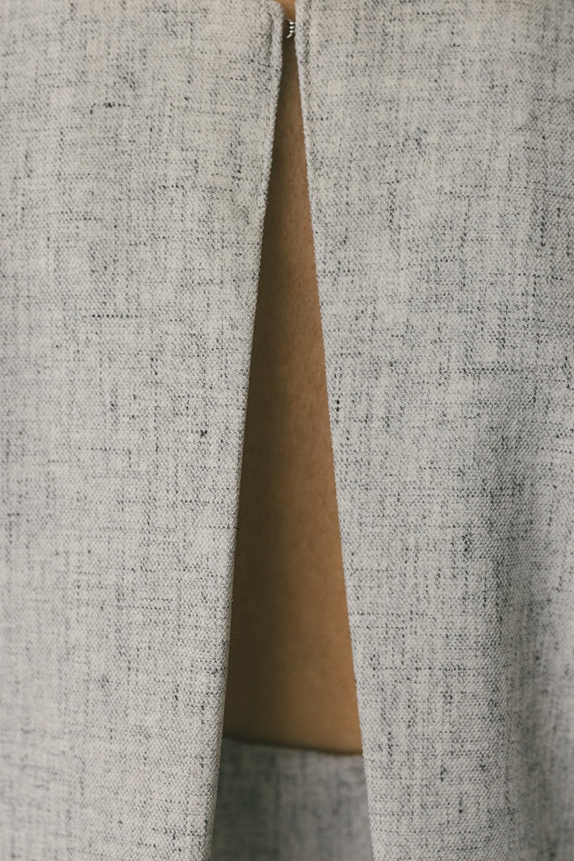 ラウンドフォルムブラウス 詳細画像 GRY 12