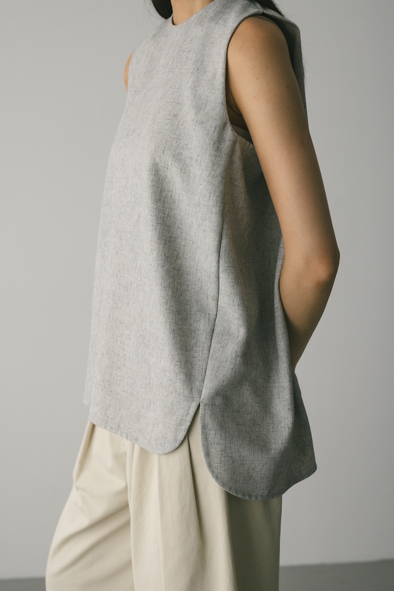 ラウンドフォルムブラウス 詳細画像 GRY 5