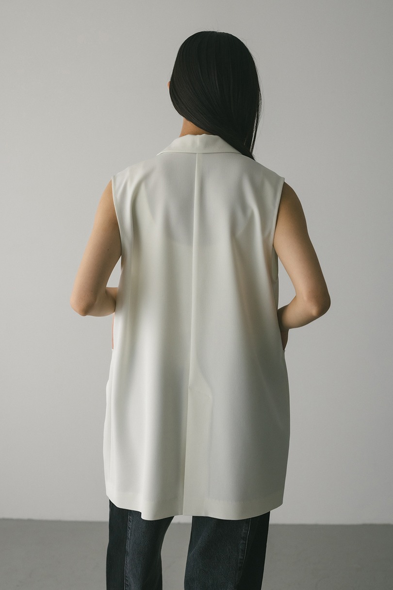 ワンボタンルーズベスト 詳細画像 WHT 9