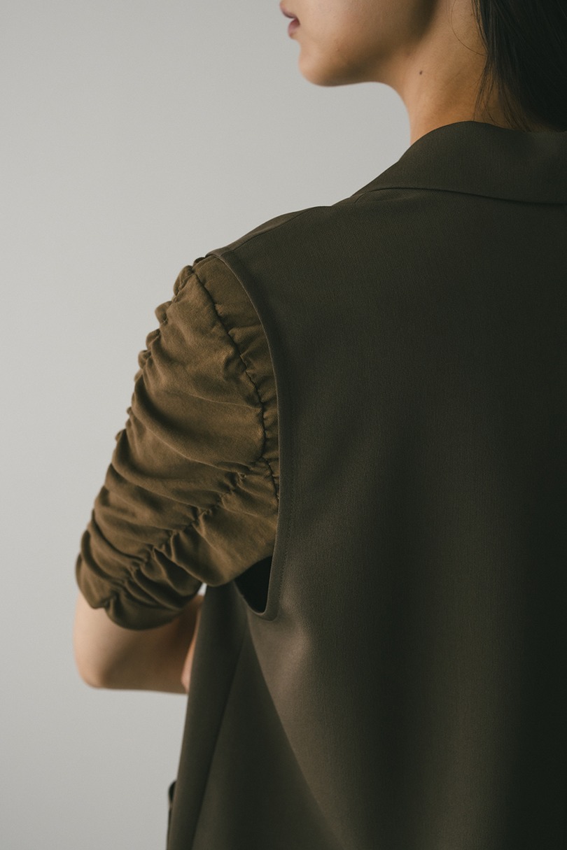 ワンボタンルーズベスト 詳細画像 BRN 11